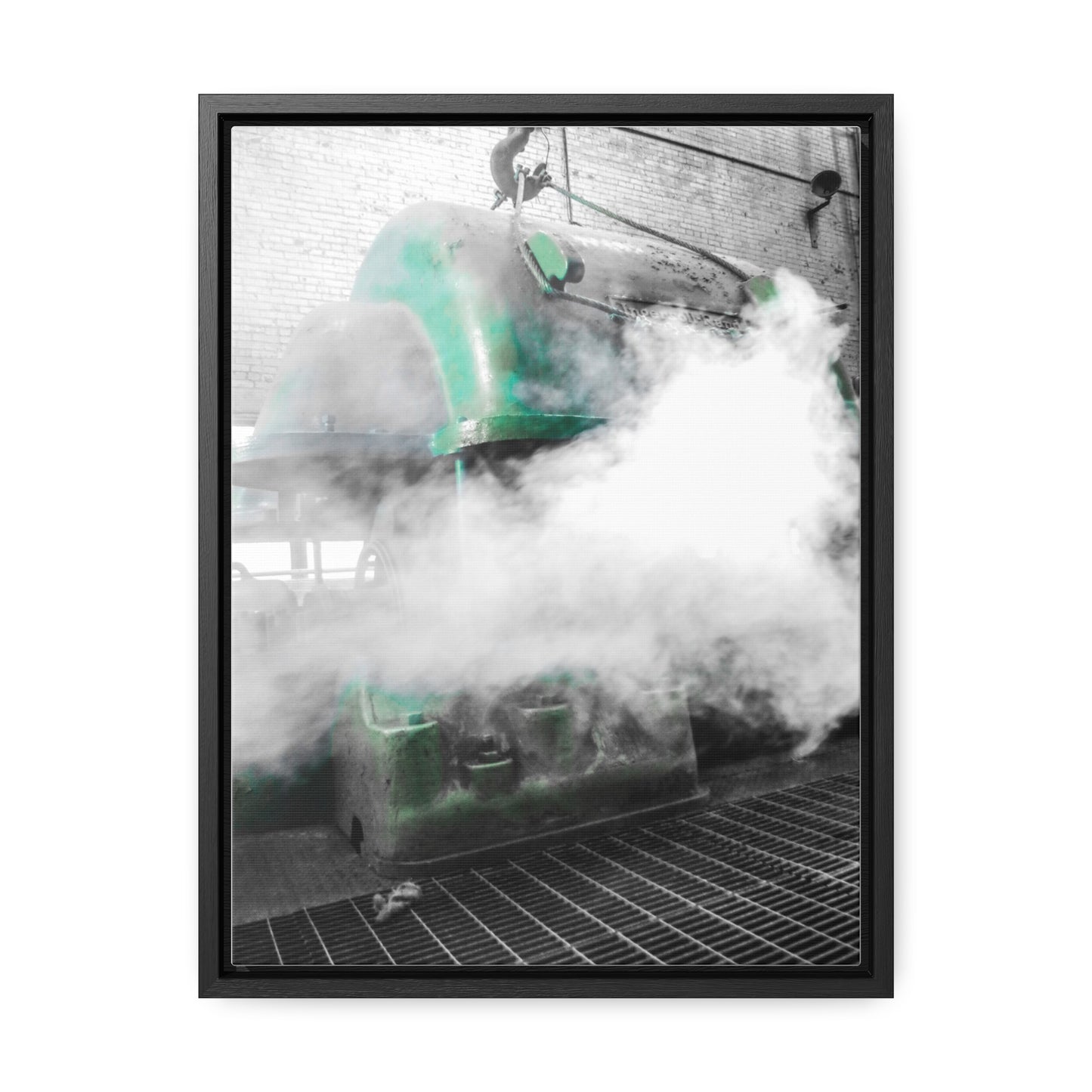 Sloss Furnaces: Steam and Shadows - Framed Photography Print
