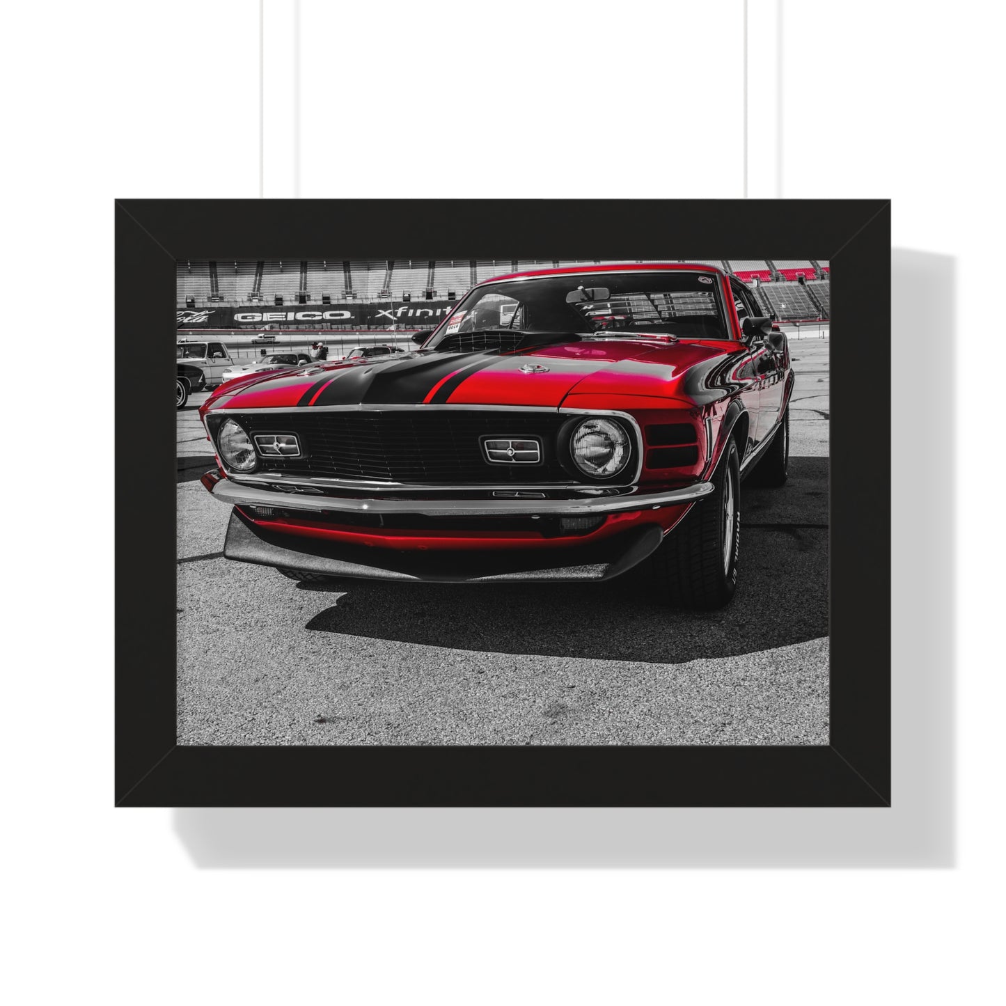 Muscle Power: Iconic Muscle Car at the Goodguys Car Show - Framed Photography Print