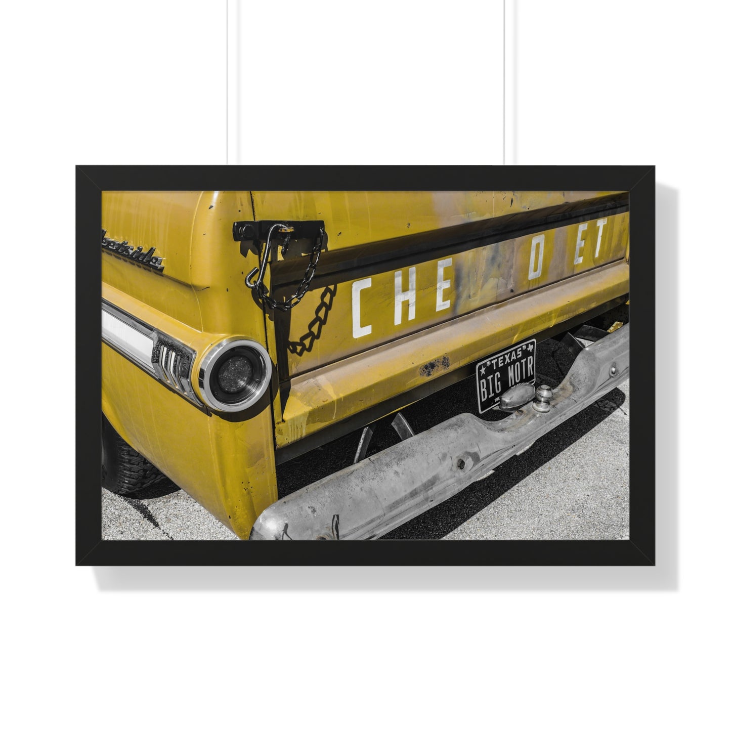 Classic Heritage: Chevy Old Pickup Truck - Framed Photography Print