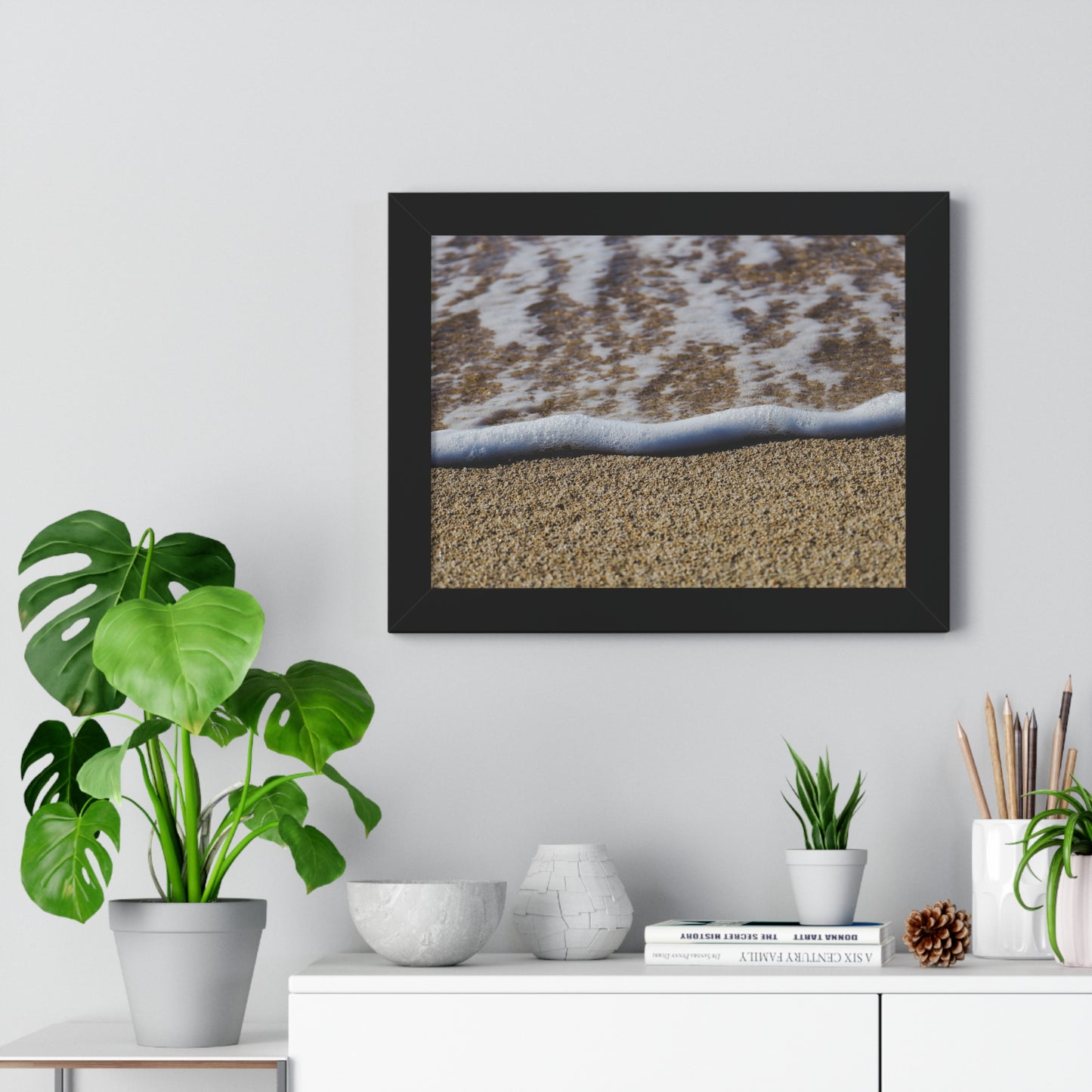 Hawaiian Bliss: Close-Up of Ocean Waves on Shore - Photography Print