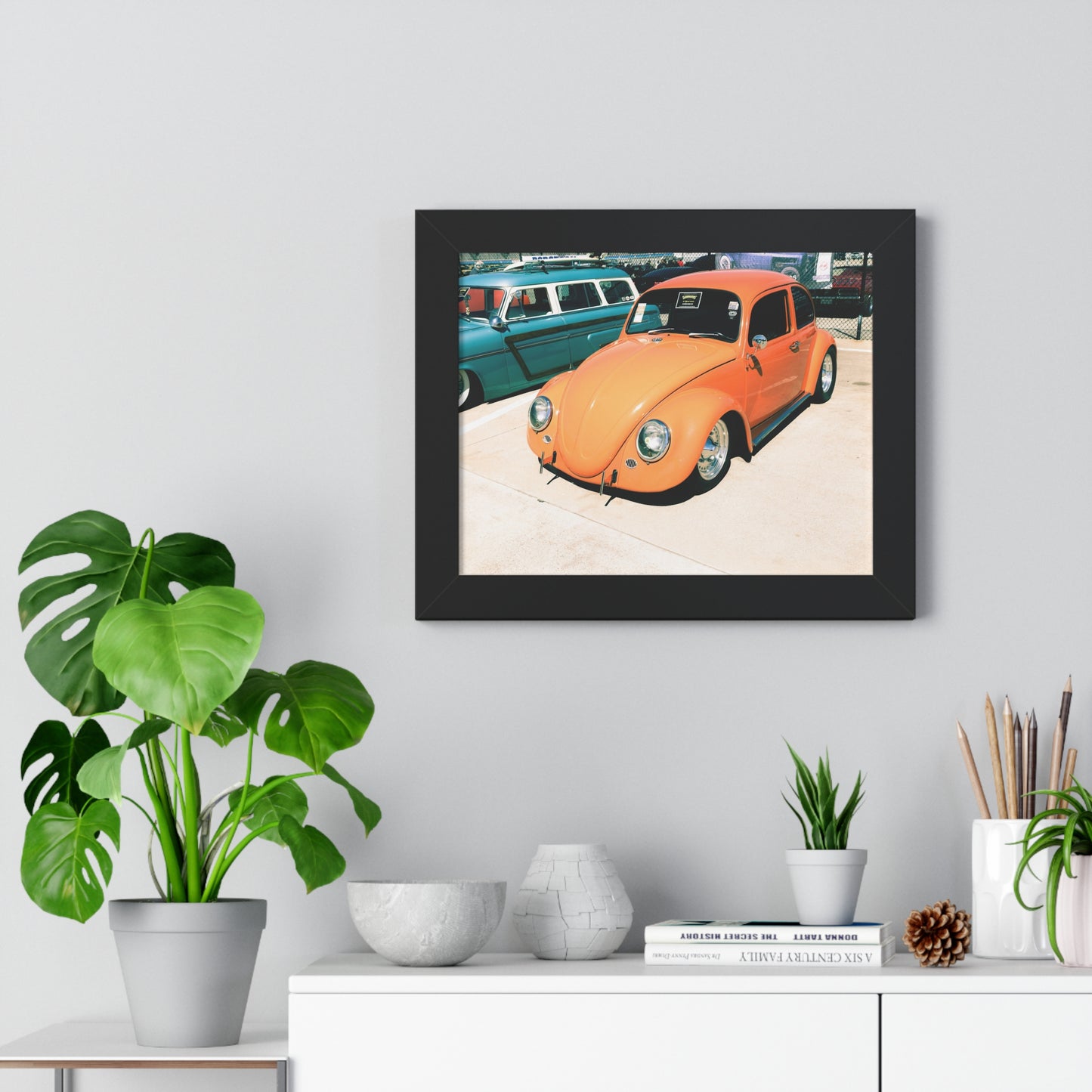 Charming Classic: VW Bug - Framed Photography Print