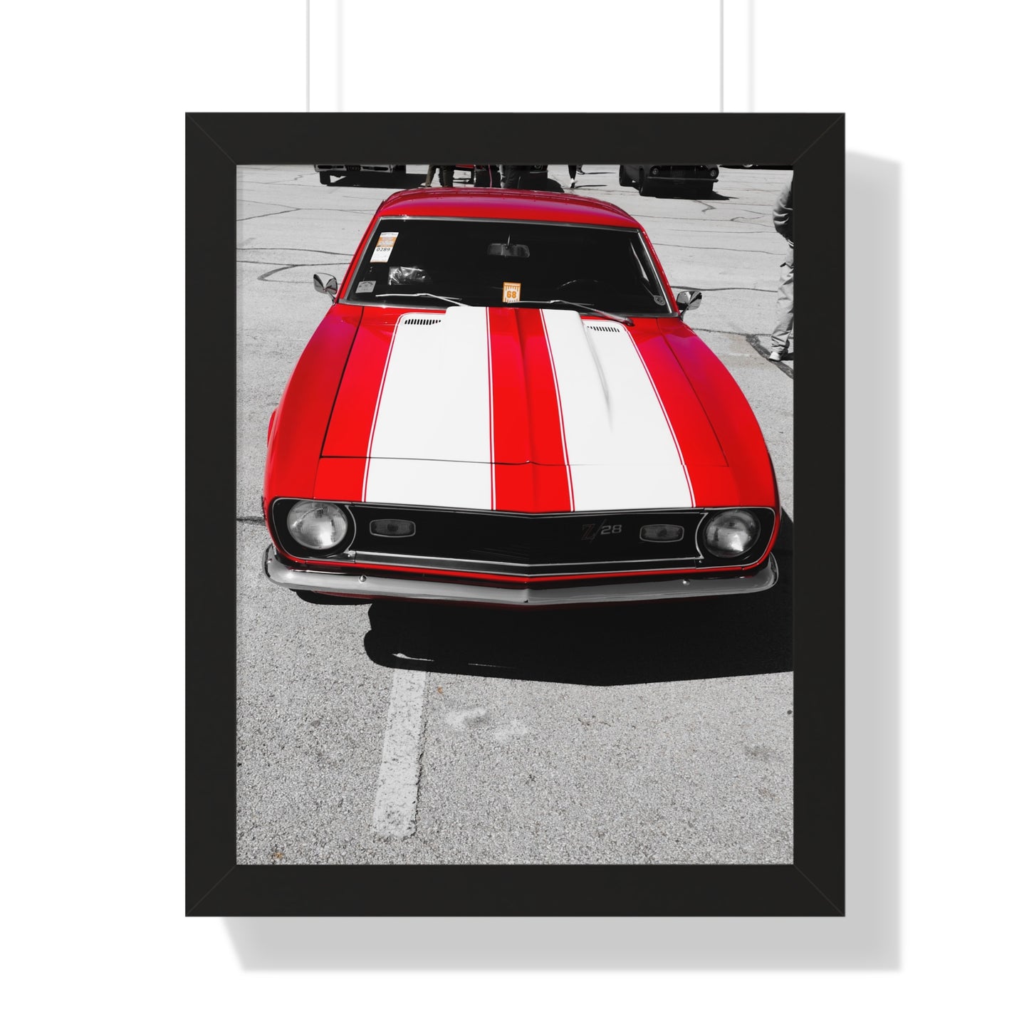 Timeless Beauty Camaro: Vintage Car Glamour - Framed Photography Print