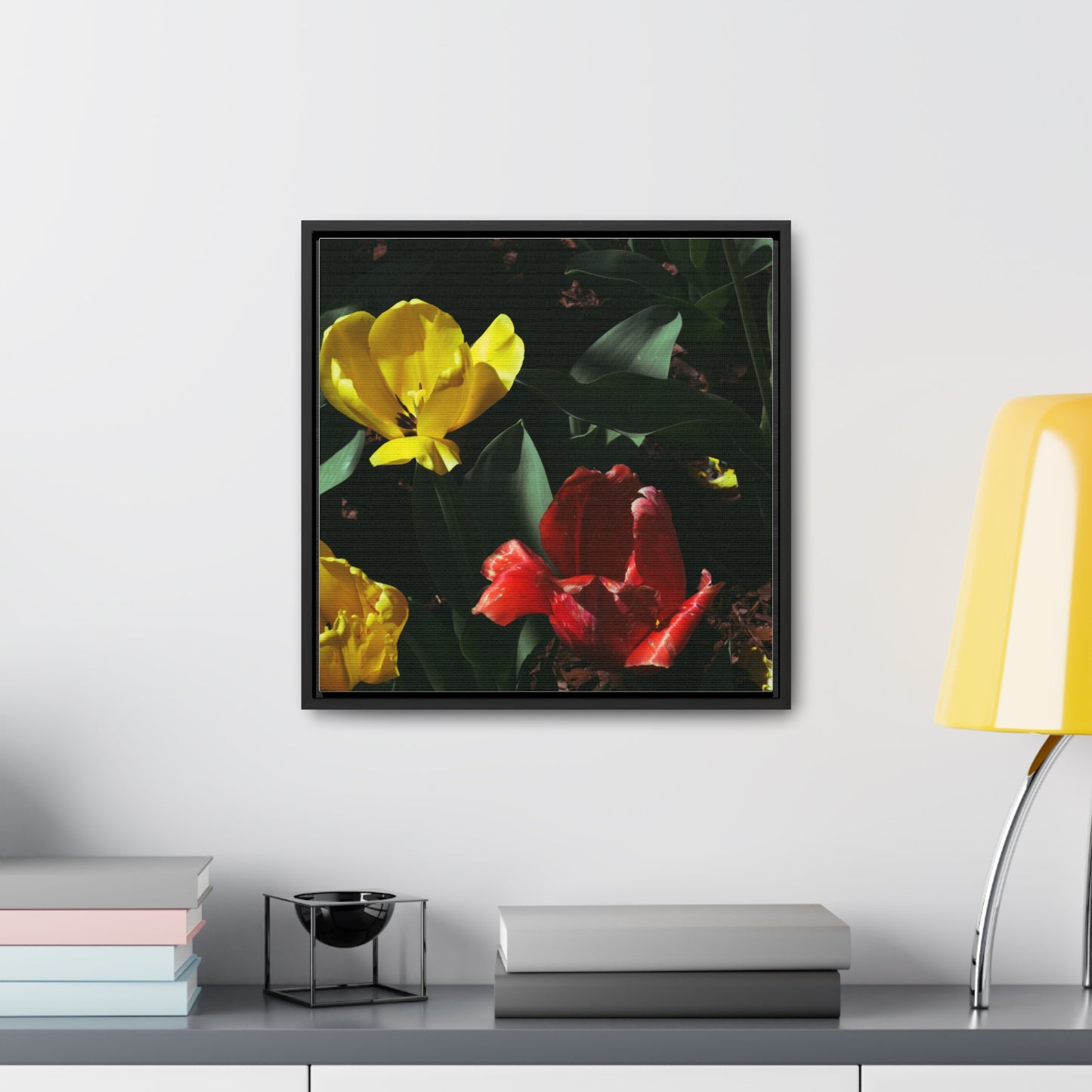 Vibrant Tulips at Cheekwood Gardens - Framed Canvas Print
