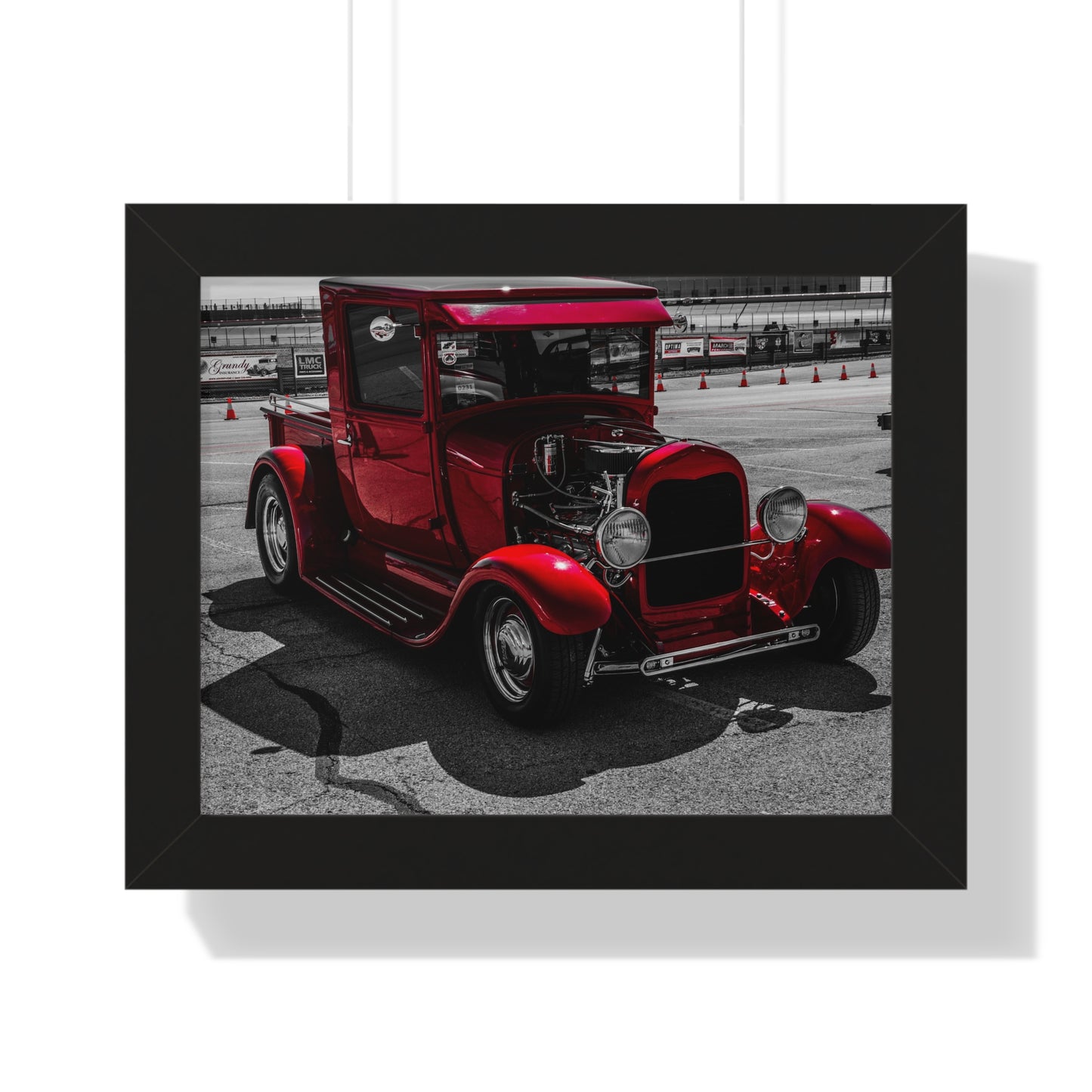 Legacy of Elegance: Antique Car Display - Photography Print