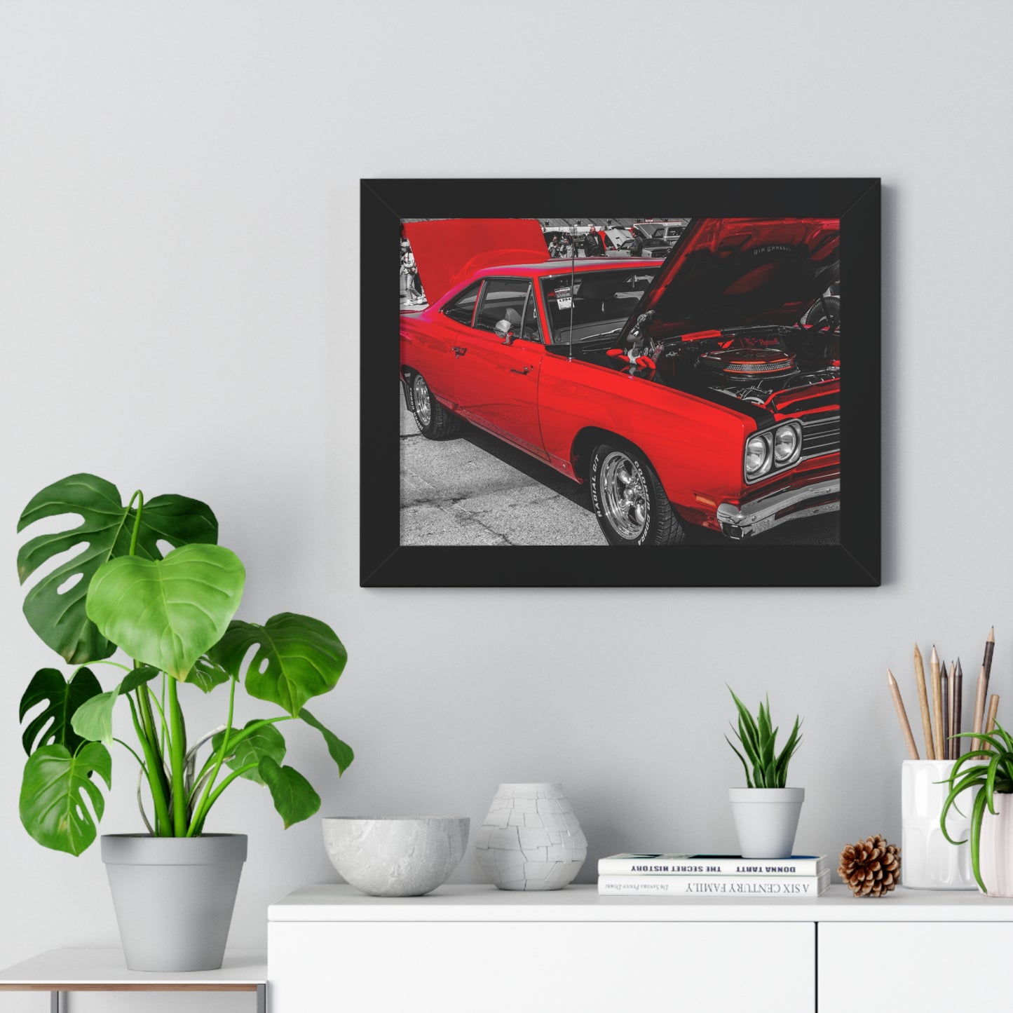 Classic Elegance: Vintage Car Showcase - Framed Photography Print
