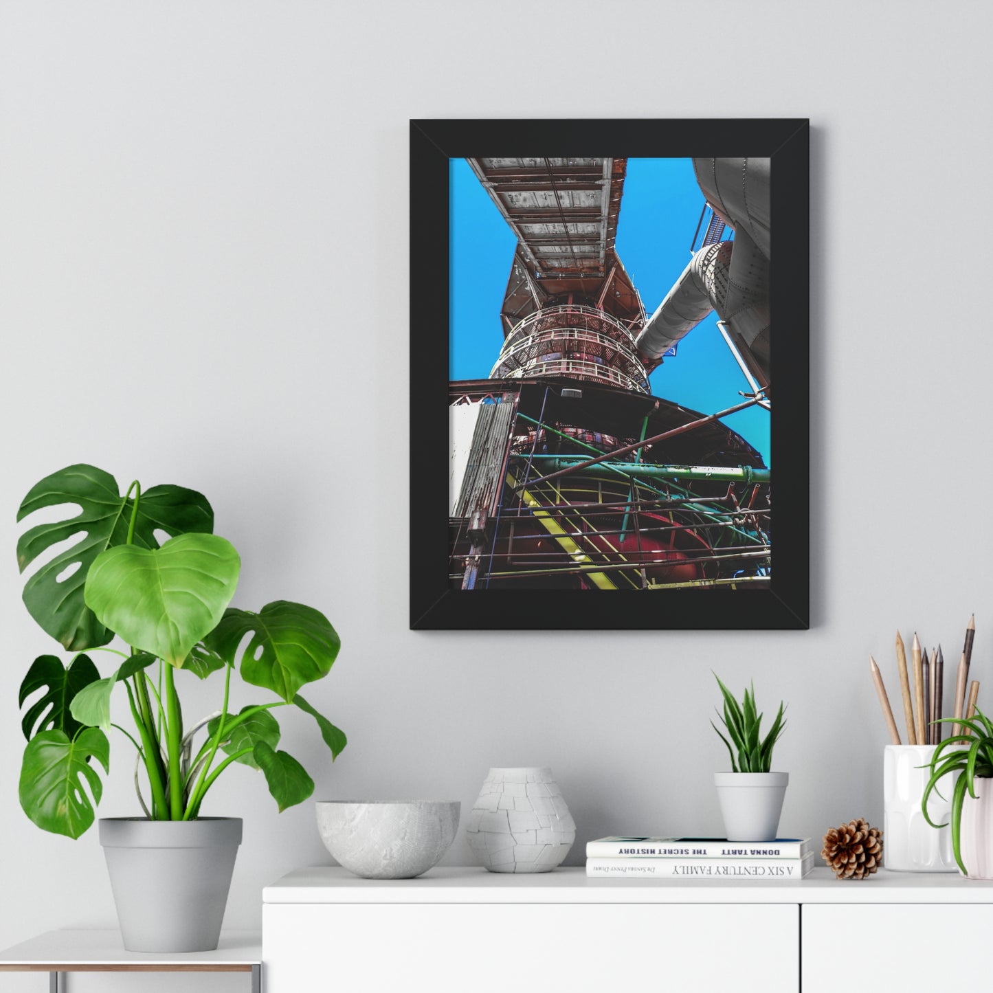 Sloss Furnaces: A Tribute to Industrial Heritage - Framed Print
