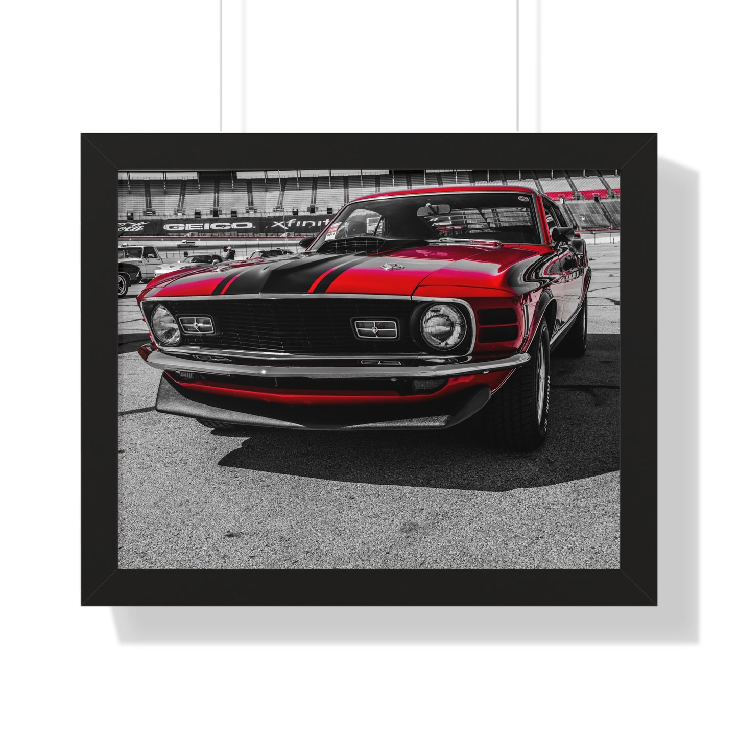 Muscle Power: Iconic Muscle Car at the Goodguys Car Show - Framed Photography Print