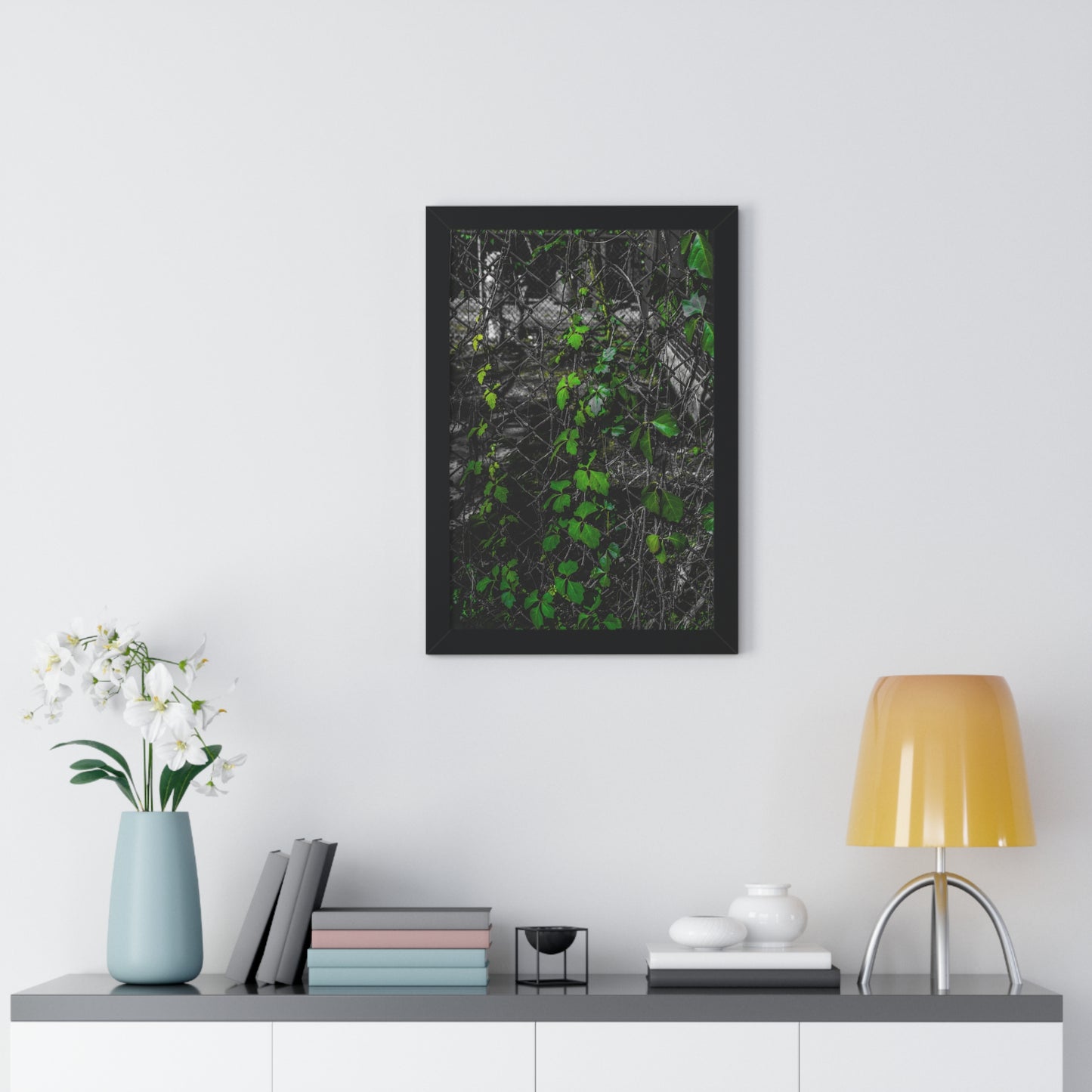 Sloss Furnaces: Vines and Iron - Framed Print