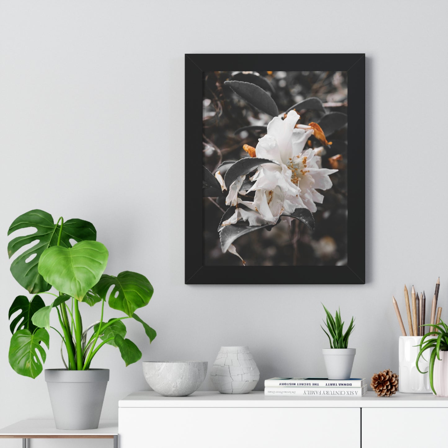 Elegant White Flower Photography Print