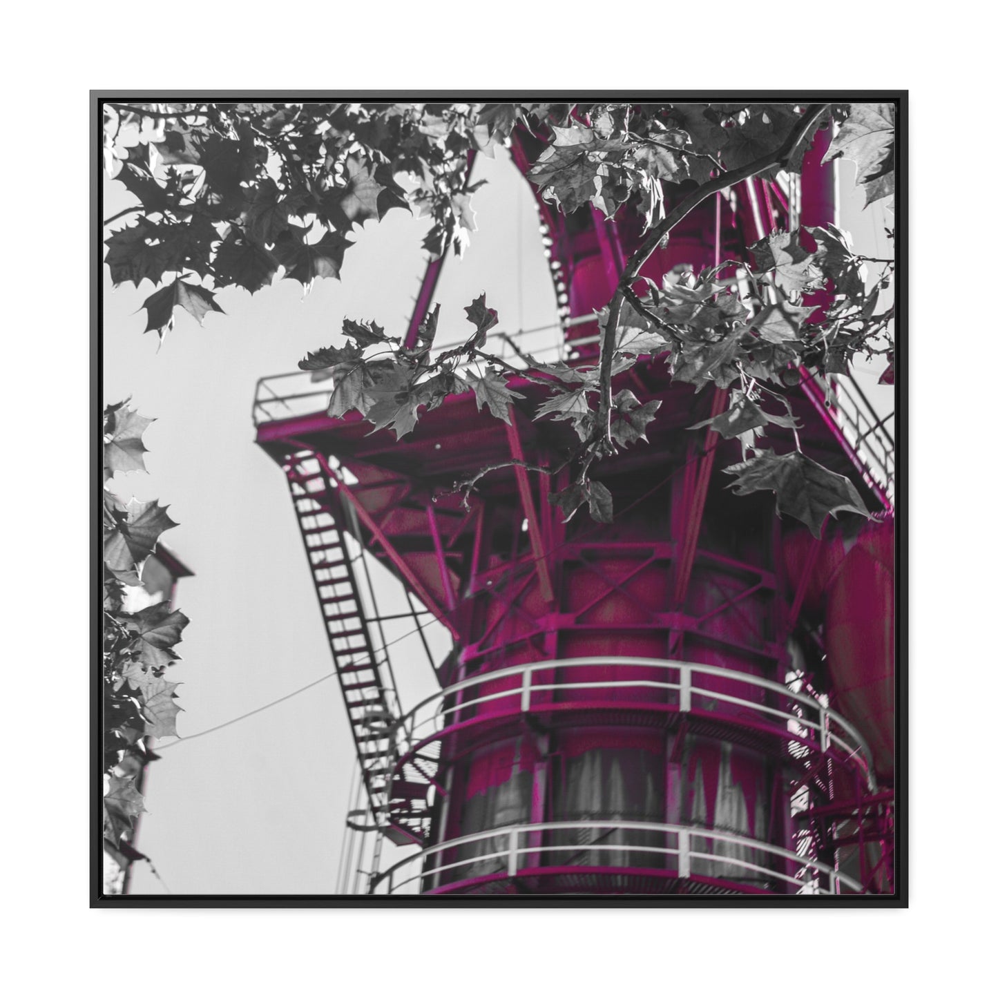 Sloss Furnaces: A Glimpse into History - Framed Canvas Print