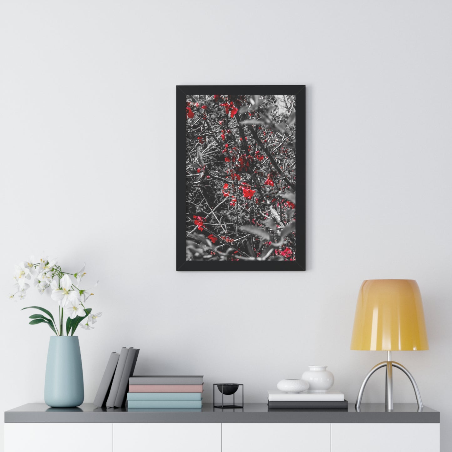 Vertical Poster - Cheekwood Gardens Red Floral Photography Print