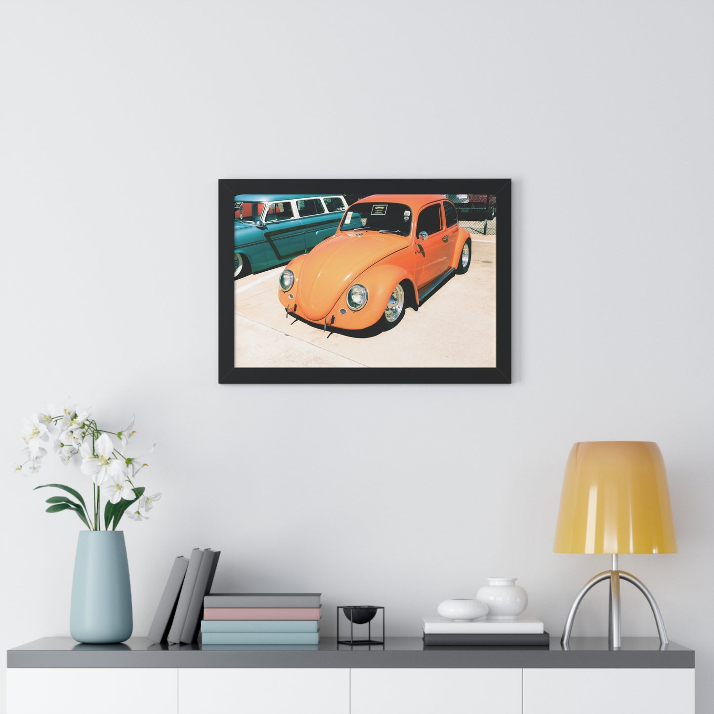 Charming Classic: VW Bug - Framed Photography Print